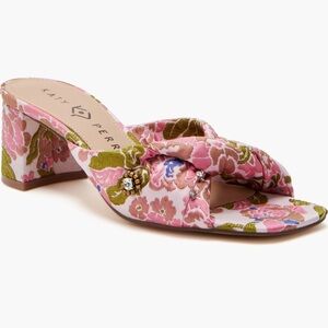 Katy Perry Collections Women's Pink Floral Heeled Sandals